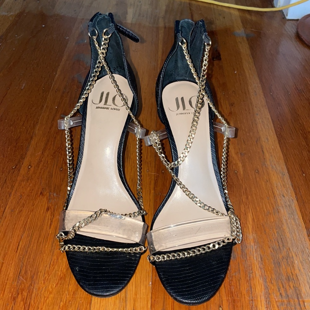 Black/Gold heels - Picture 3 of 3